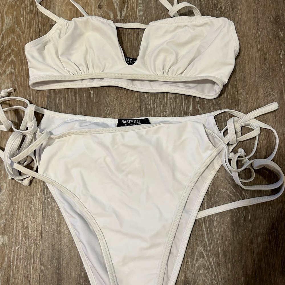 Nasty Gal White Bathing Suit